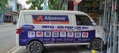 Thi Công Quảng Cáo Dán Decal Xe Van Ahamove Cho Chuyên Nghiệp