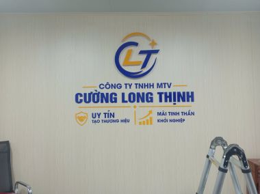 Thi Công Bảng Hiệu Công Ty Cường Long Thịnh Đẹp, Chuyên Nghiệp