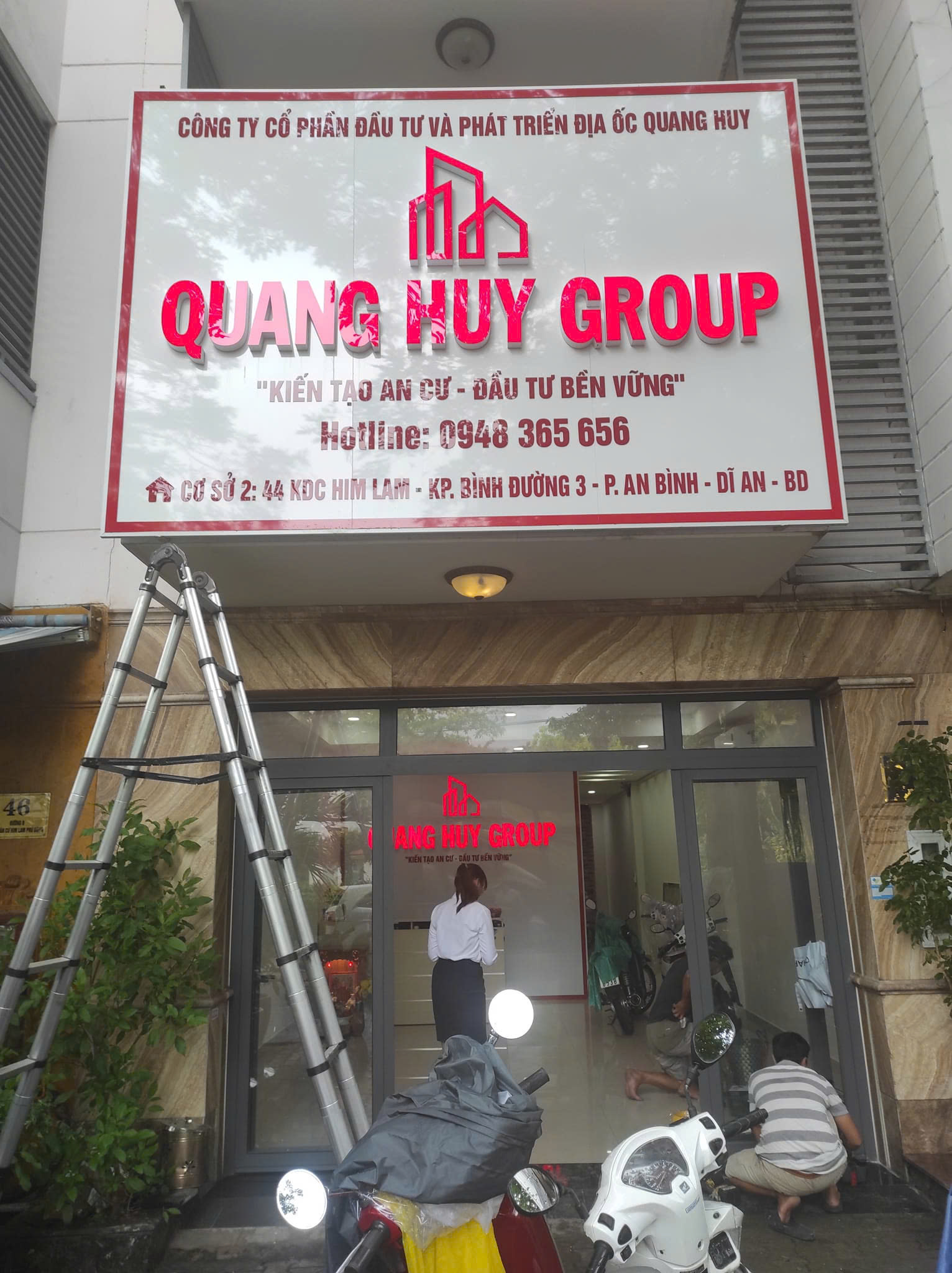 LÀM BẢNG HIỆU Ở DĨ AN